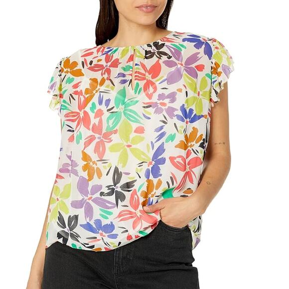 Velvet by Graham & Spencer Tops - Velvet by Graham and Spencer Lucia Georgette Blouse NWT Size XS